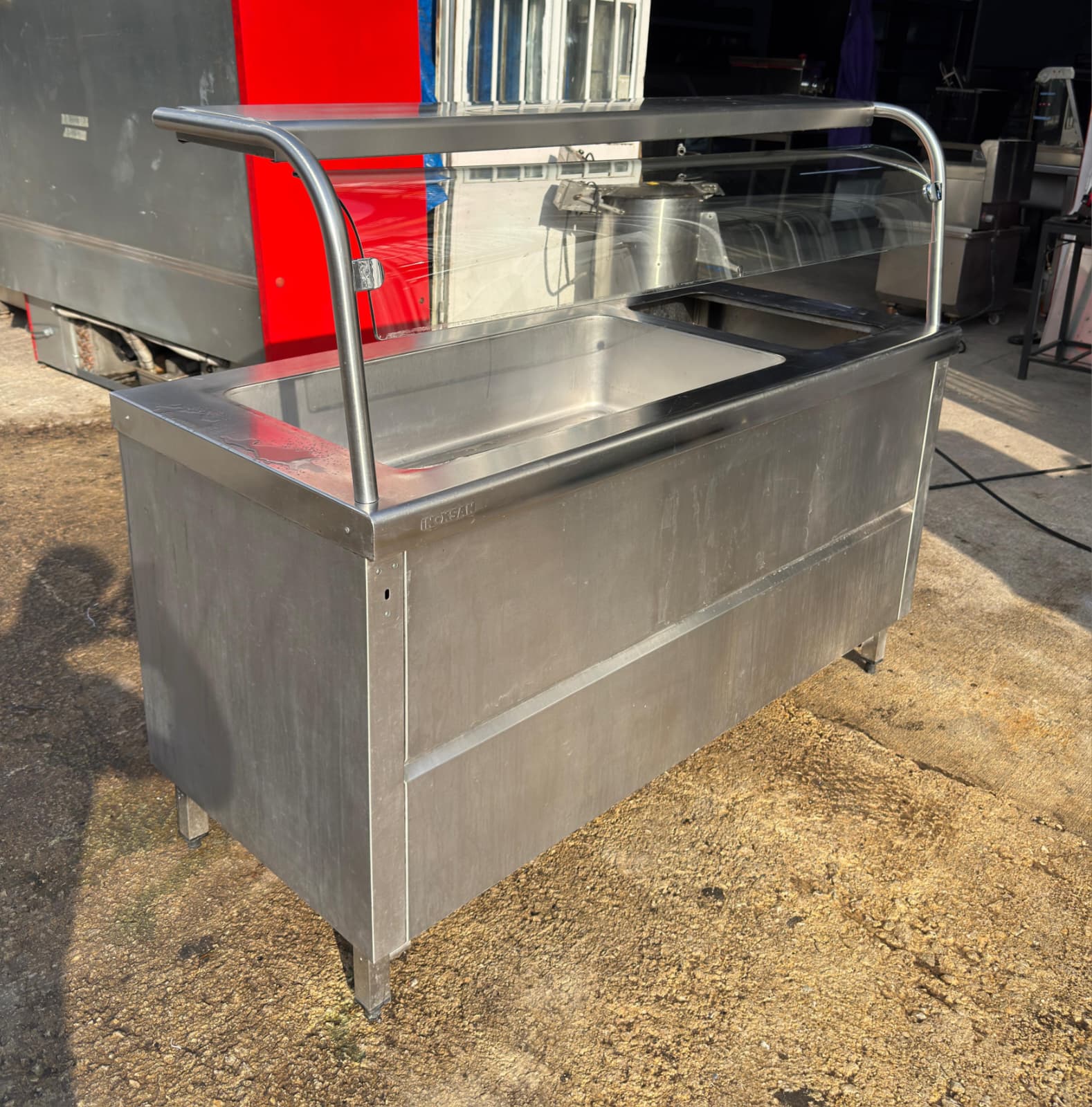 İnoksan 3 Sıcak 1 Nötr Gözlü Komple Krom Elektrikli Benmari 150x70x85 cm 2