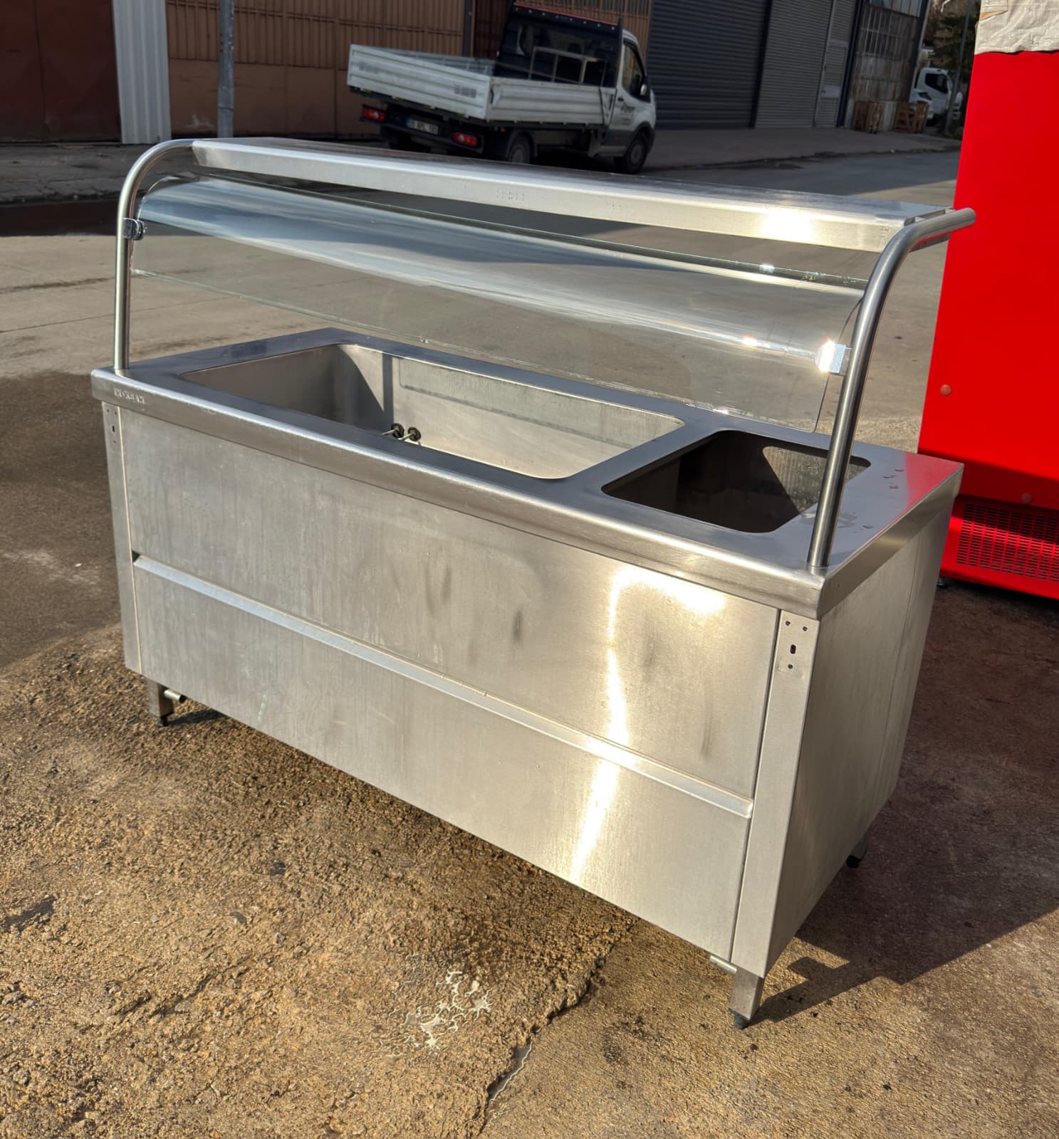 İnoksan 3 Sıcak 1 Nötr Gözlü Komple Krom Elektrikli Benmari 150x70x85 cm 3