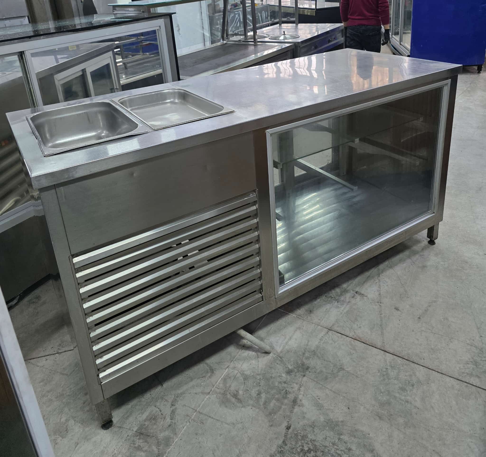 Lokanta Vitrin Dolabı 193x77x102